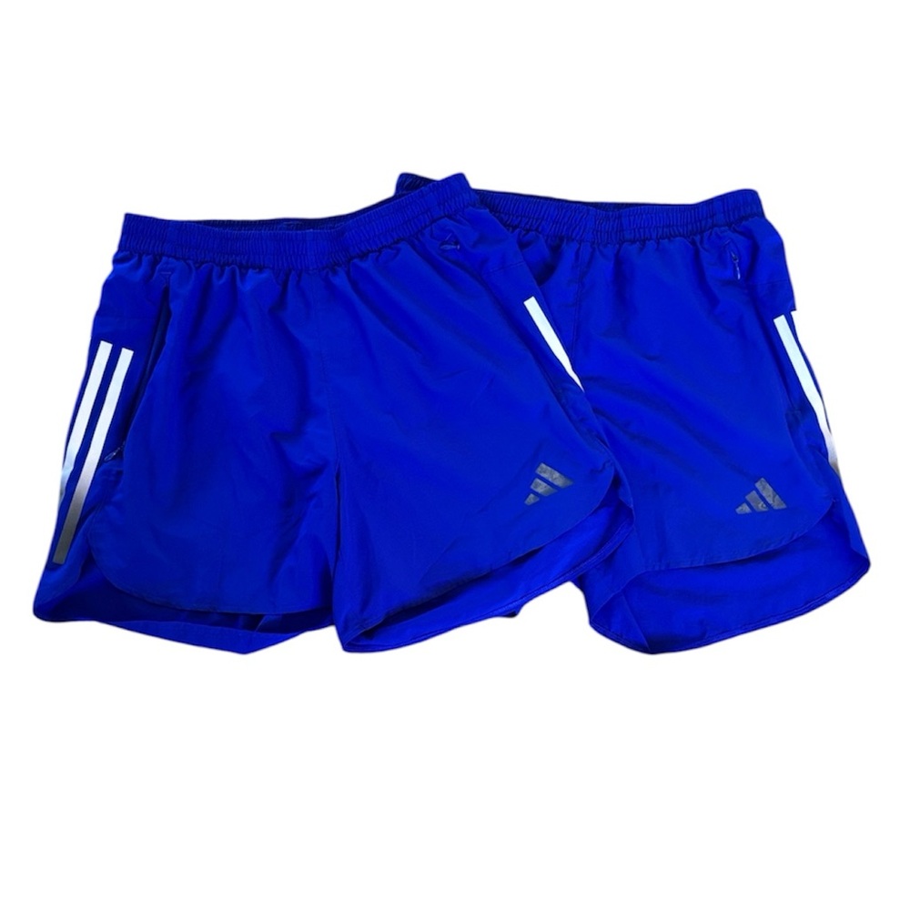 adidas Men's Bright Blue Athletic Aeroready Running Shorts (2 pair)